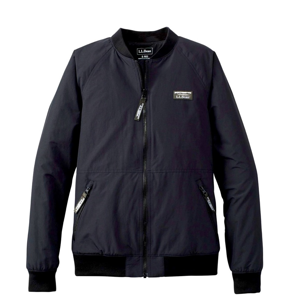 Size small black 3 Season Bomber jacket LLBEAN